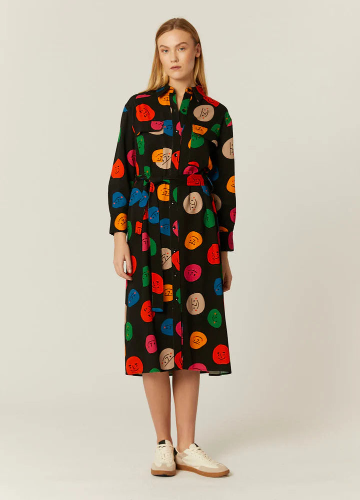 Many Faces Shirtdress
