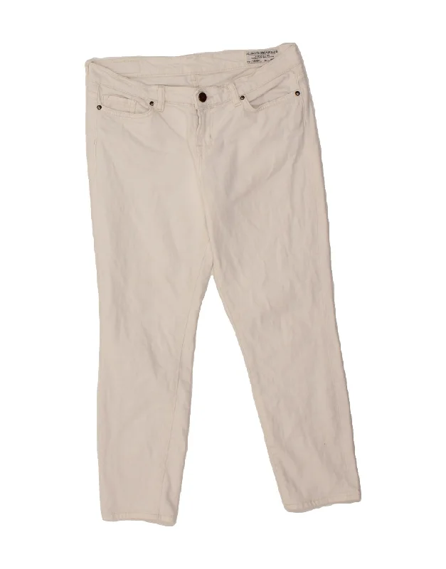 ALL SAINTS Womens Crop Slim Jeans W28 L24  White Cotton