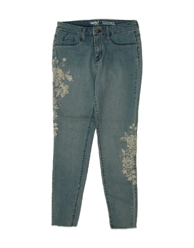 MOSSIMO Womens High Rise Jegging Jeans US 4 Small W27 L28  Blue Floral