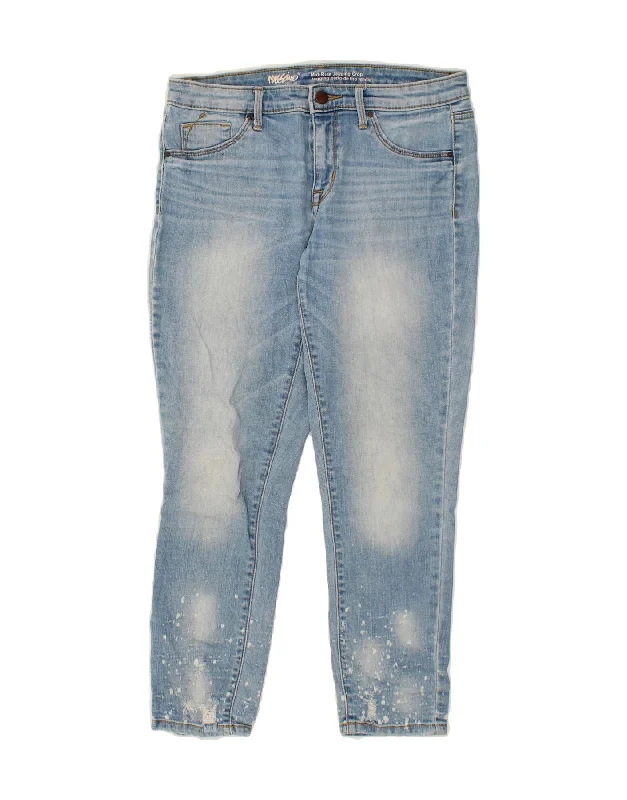 MOSSIMO Womens Mid Rise Crop Jegging Jeans US 8 Medium W29 L24 Blue Cotton