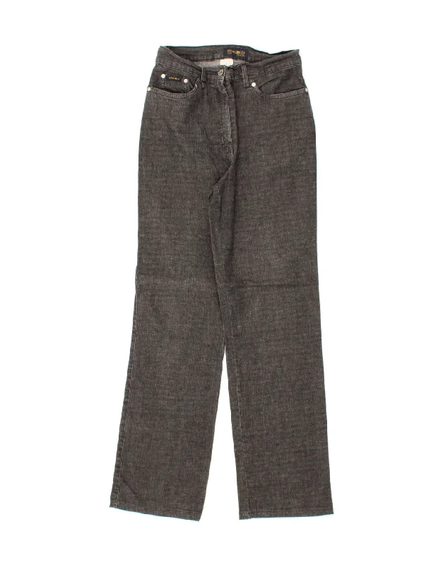 VINTAGE Womens Straight Jeans IT 44 Medium W30 L30 Grey Cotton