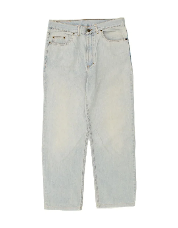 DIADORA Womens Straight Jeans IT 50 XL W36 L28 Blue Cotton