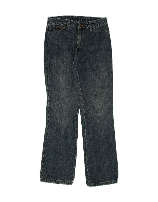 WRANGLER Womens Curve Bootcut Jeans W29 L32  Blue Cotton