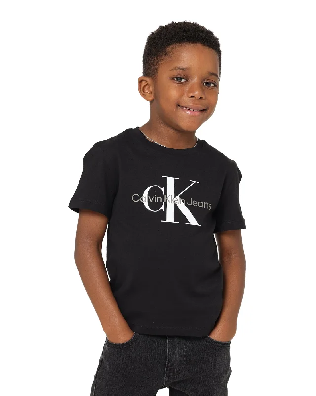 Calvin Klein Kids' Monogram Logo T-Shirt Black