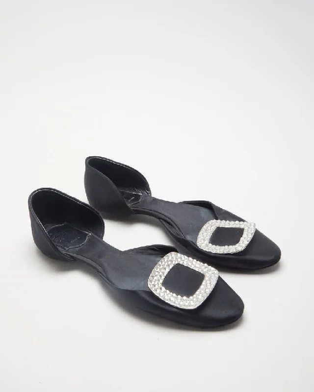 Black Roger Vivier Chips Strass Ballet Flats - UK 3.5 Women's pajama sets