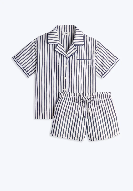 Corita Set in Navy Breton Stripe Pajama sets under $50