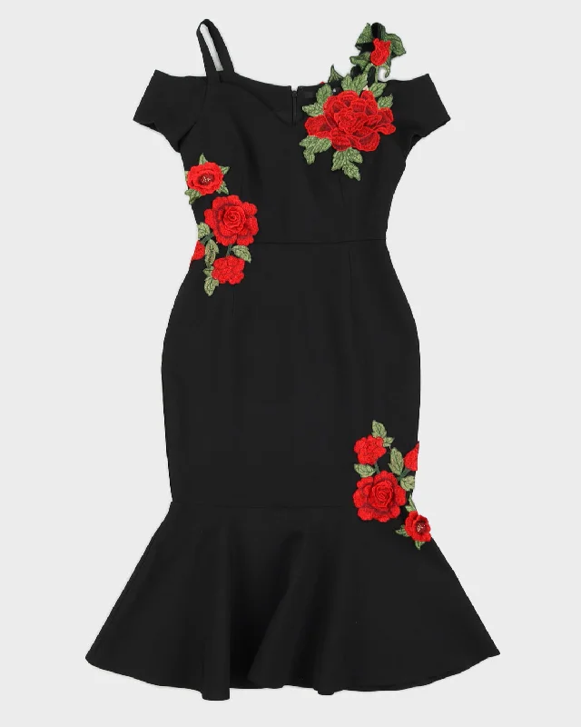 Guess Black Roses Mermaid Dress - XS Budget-friendly pajama sets