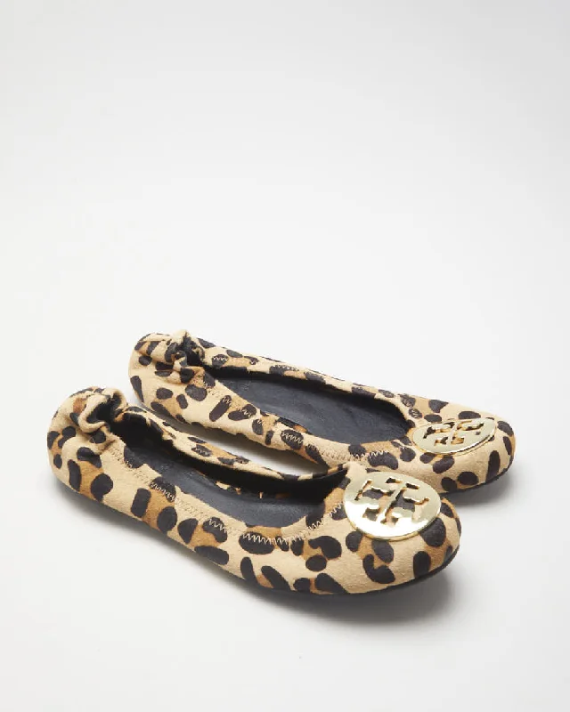 Leopard Print Tory Burch Calf Hair Reva Ballet Flats - 6.5 Two-piece pajama sets