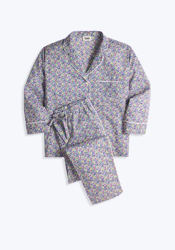 Marina Pajama Set in Liberty Betsy Ann Silk pajama sets