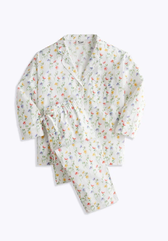 Marina Pajama Set in White Vintage Floral Cheap pajama sets