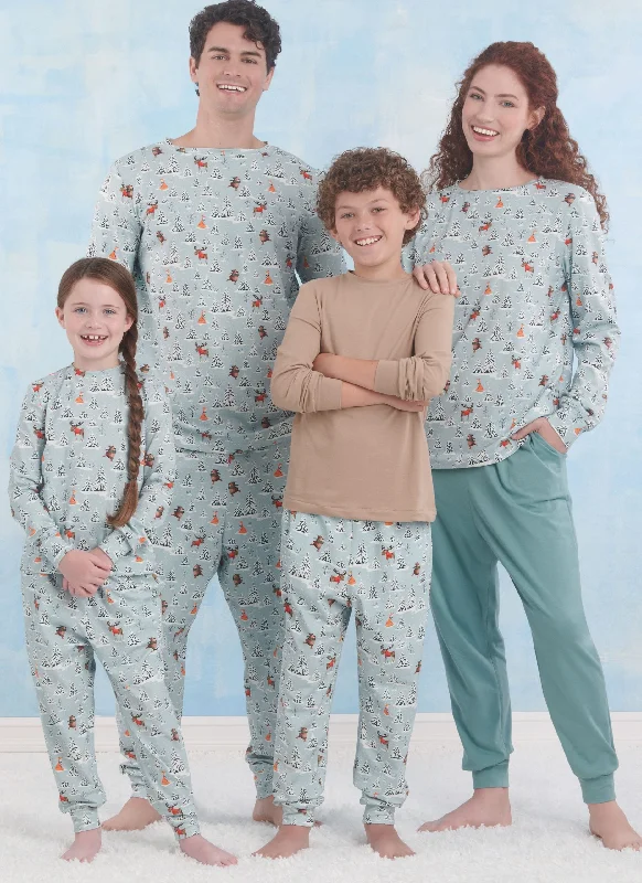 Simplicity Child/Teen/Adults Sleepwear S9861 Maternity pajama sets