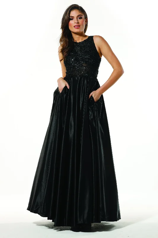 Tinaholy Couture Designer T19435 Black Satin Formal Prom Ball Gown Dress Cozy Spa Robe