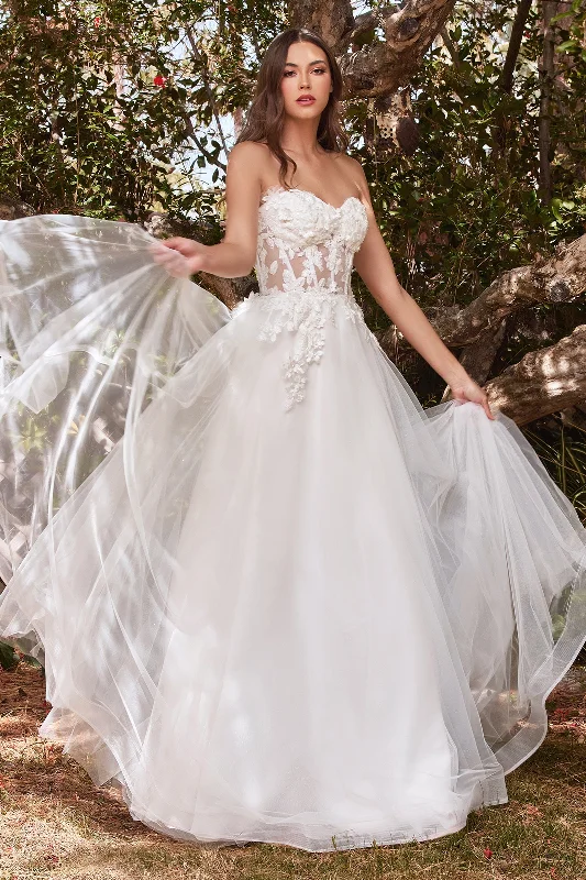 Cinderella Divine's Enchanting CD962W: A Fairytale Wedding Dress Sleek Wedding Dress