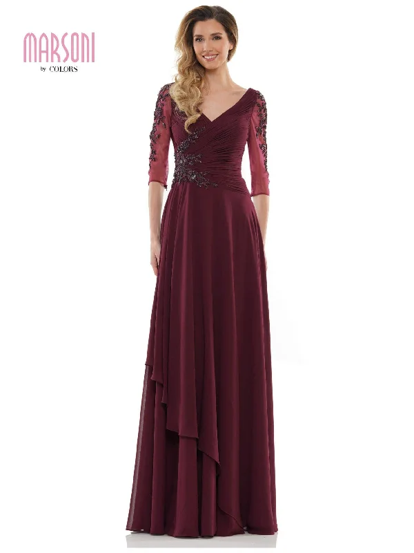 Marsoni Mother of the Bride Long Chiffon Dress 1135 Best maxi dresses for date night