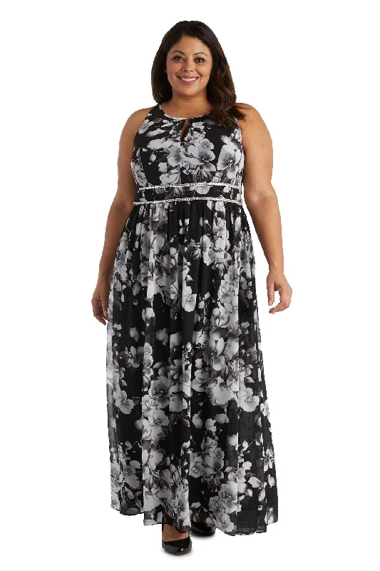 R&M Richards 7035W Long Formal Dress Sale Tiered maxi dresses