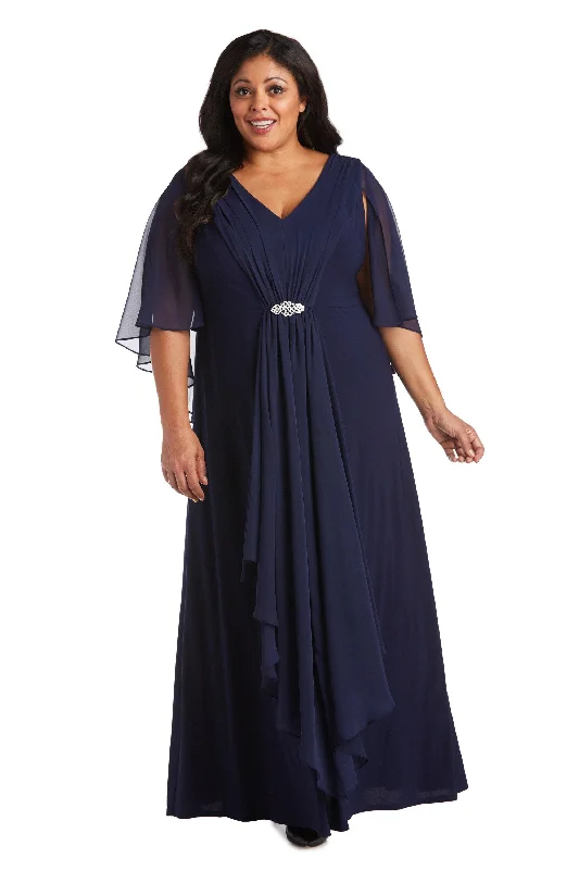 R&M Richards 7329W Long Mother Of The Bride Dress Sale Velvet maxi dresses