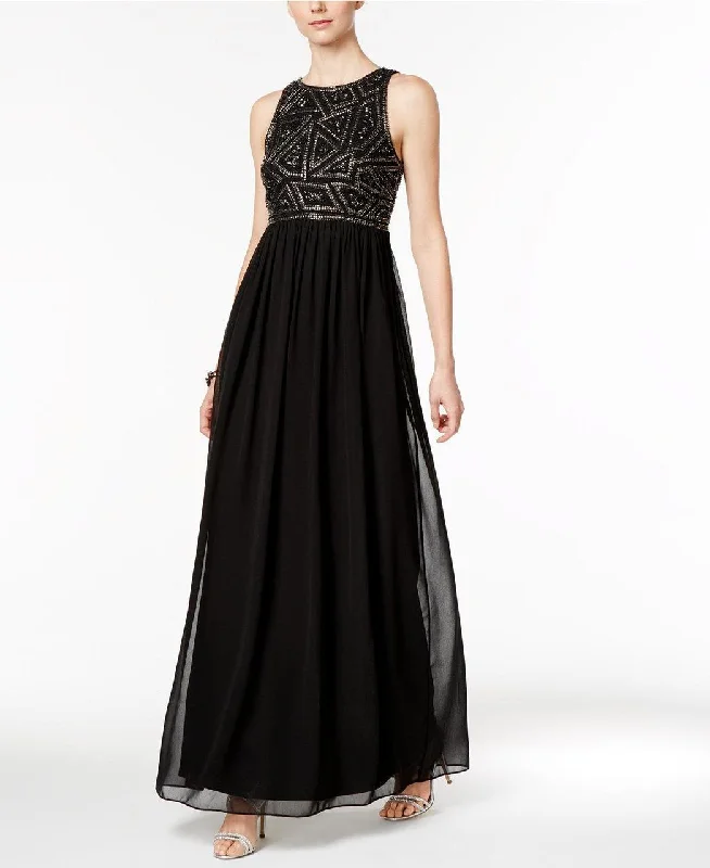 Adrianna Papell - 191910790 Embellished Jewel Ruched Gown Best party dresses for tall women