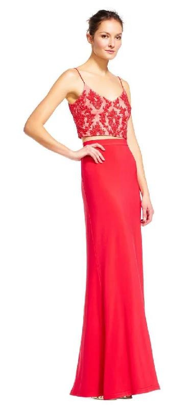 Adrianna Papell - AP1E201024 Two-Piece Beaded Sheath Gown Bachelorette party dresses