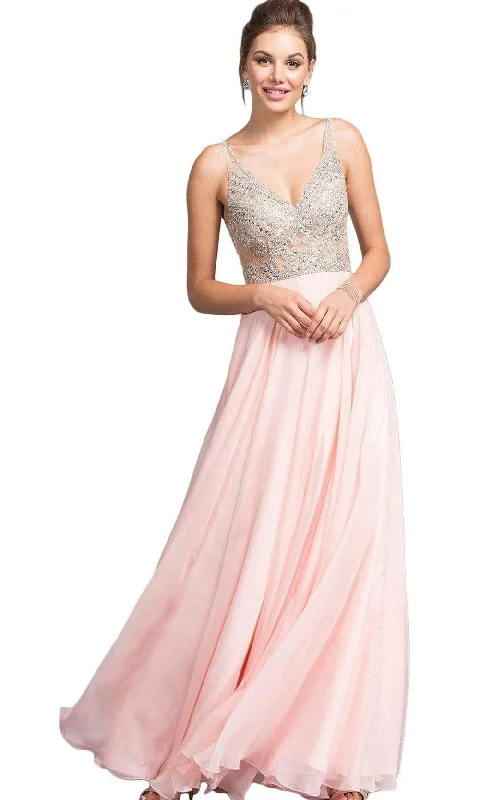 Aspeed Design - Beaded Bodice A-Line Gown L2055 Preppy party dresses