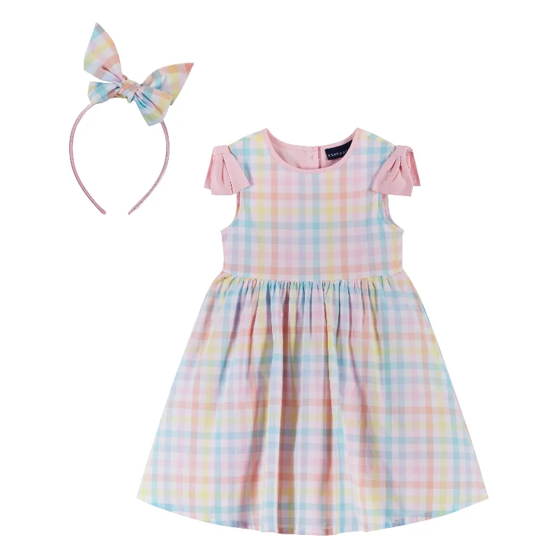 Andy & Evan - Gingham Sun Dress  -EASTER Off-shoulder unclassified dresses