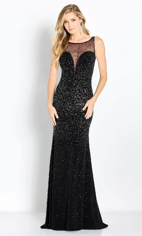 Cameron Blake CB757 - Sleeveless Beaded Evening Gown Comfortable unclassified dresses