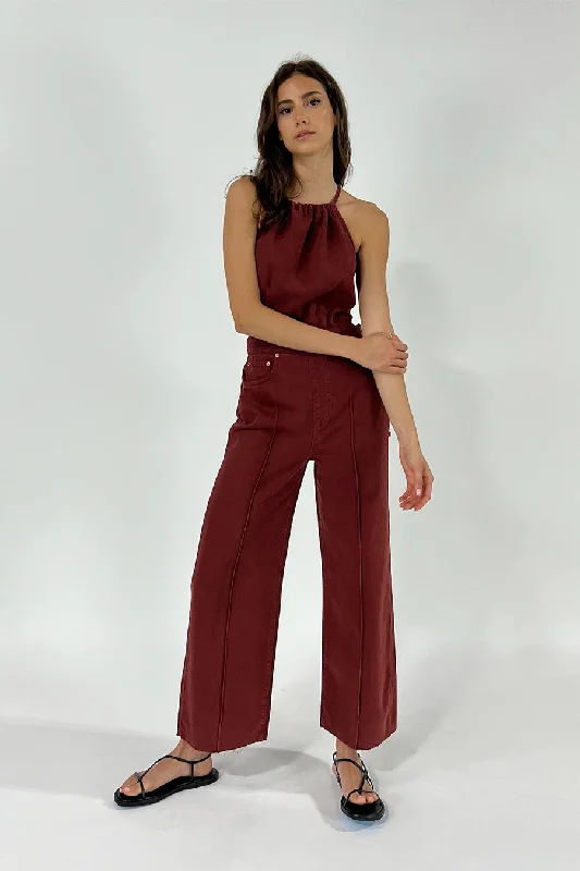 Camila Halter Jumpsuit - Sepia Date night unclassified dresses