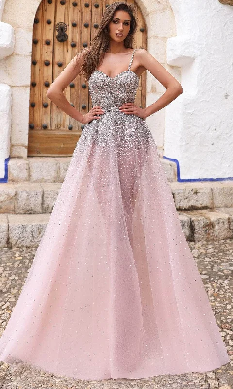 Chic and Holland AR330281 - Embellished A-Line Prom Gown Lightweight unclassified dresses