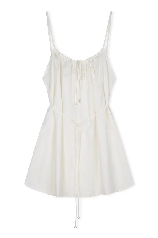 Cotton Poplin Dress - Milk Cocktail unclassified dresses