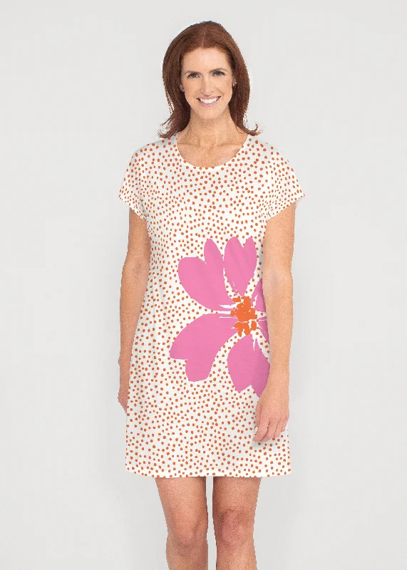 Daisy Dots Pink (8079) ~ Lucy Tee Dress Wrap unclassified dresses