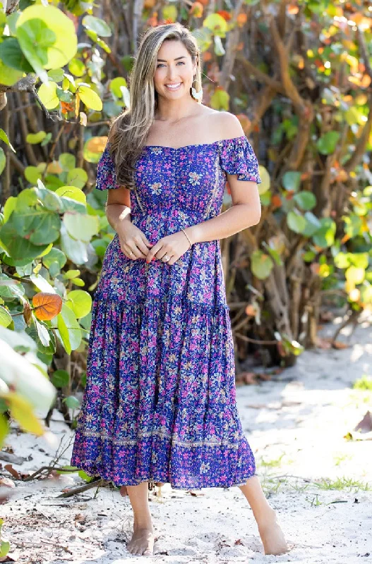 Luna Dress / Indigo Wildflower Designer unclassified dresses