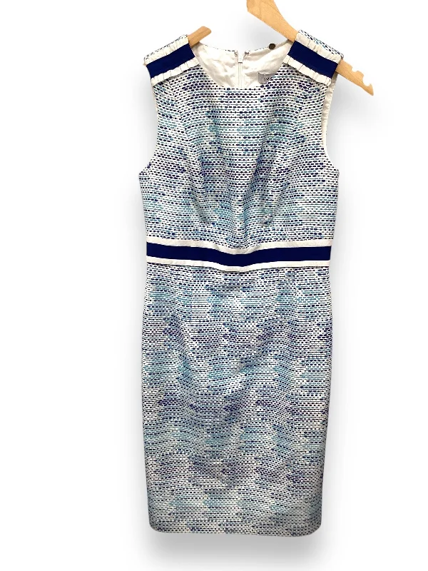 Dress Work By Carmen By Carmen Marc Valvo In Blue, Size: 2 Long sleeve unclassified dresses