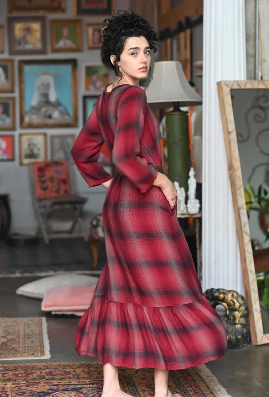 Fairy Dress in Plaid Rayon Twill Budget-friendly unclassified dresses