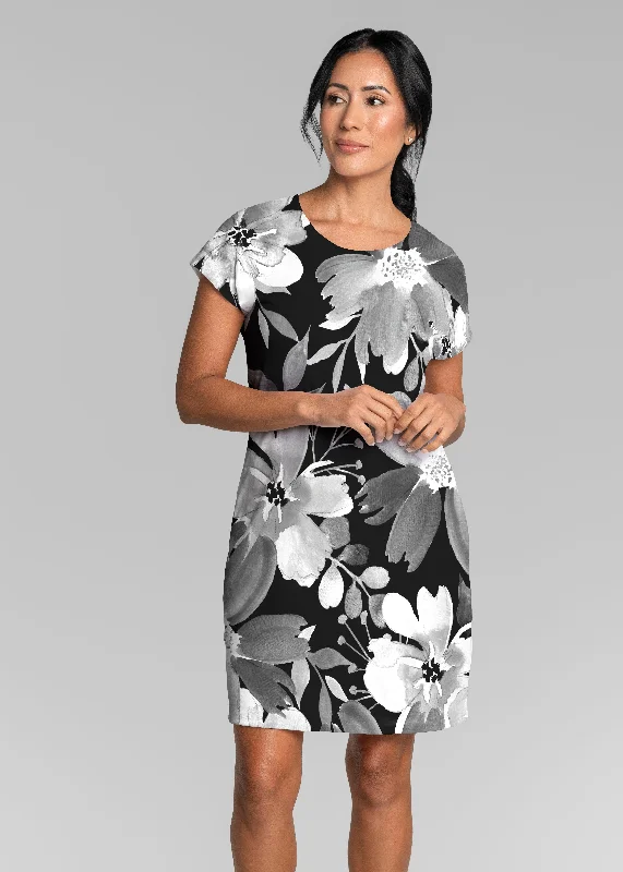 Festive Bloom Black (8174) ~ Lucy Tee Dress High-low unclassified dresses