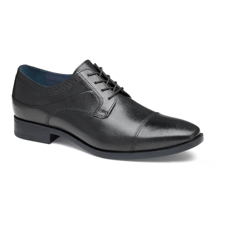 Johnston & Murphy - Gibbons Cap Toe Black Smocked unclassified dresses