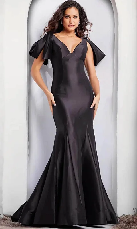 Jovani 24193 - V-Neck Mikado Evening Dress Petite unclassified dresses