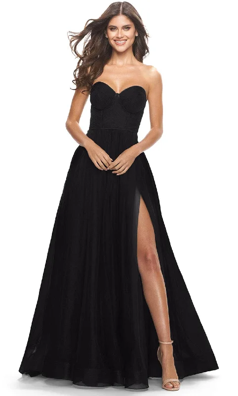 La Femme 31205SC - Sheer Strapless Prom Dress Fall unclassified dresses