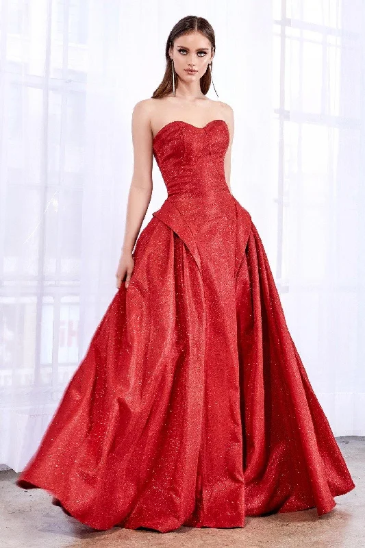 Andrea & Leo A0709 Strapless Red Ball Gown Spring unclassified dresses