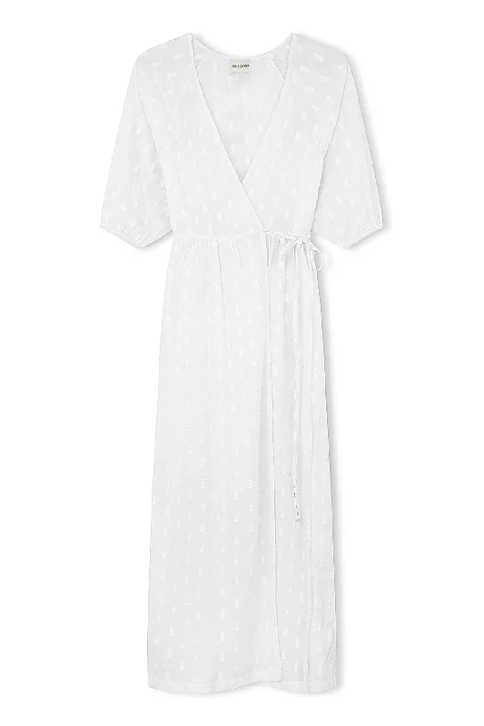 Milk Textured Wrap Dress Chic unclassified dresses