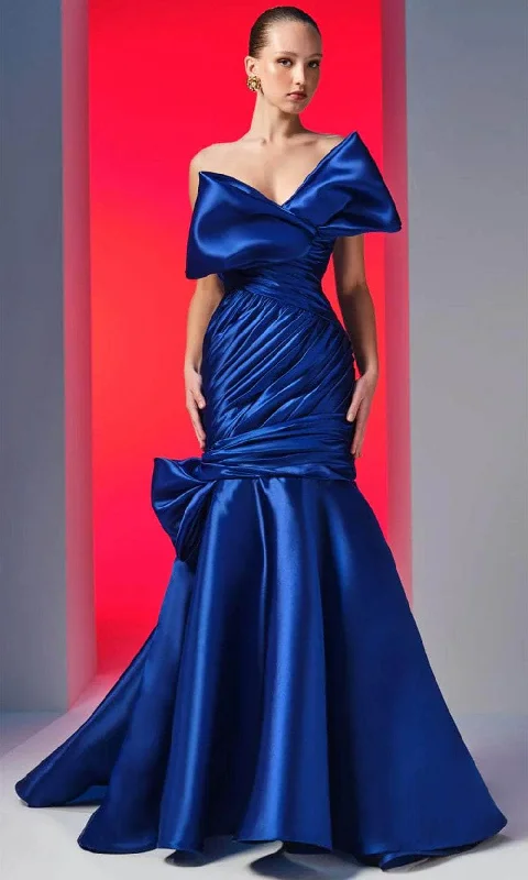 MNM Couture N0611 - Bow Bodice Mermaid Evening Gown Chic unclassified dresses