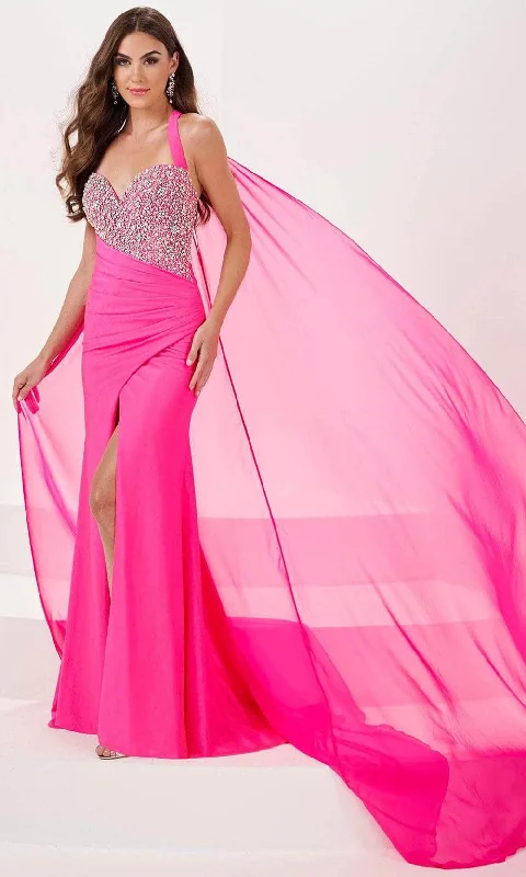 Panoply 14175 - Sweetheart Evening Gown with Slit Tulle unclassified dresses