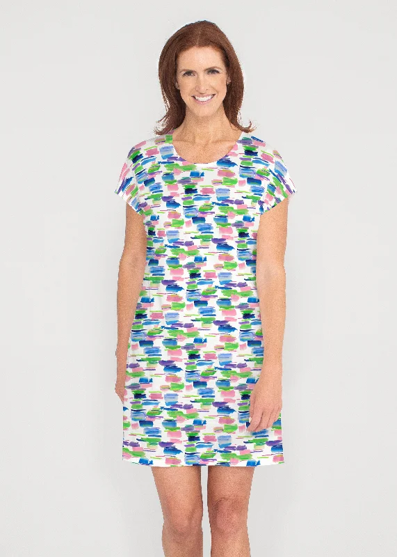 Pops of Bliss (8047) ~ Lucy Tee Dress Comfortable unclassified dresses