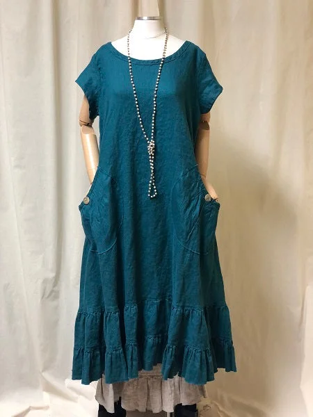 Prairie Dress Linen Cap Sleeve Affordable unclassified dresses