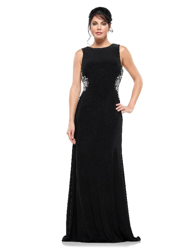 Rina Di Montella RD2029 - Beaded Cowl Back Evening Dress Office unclassified dresses