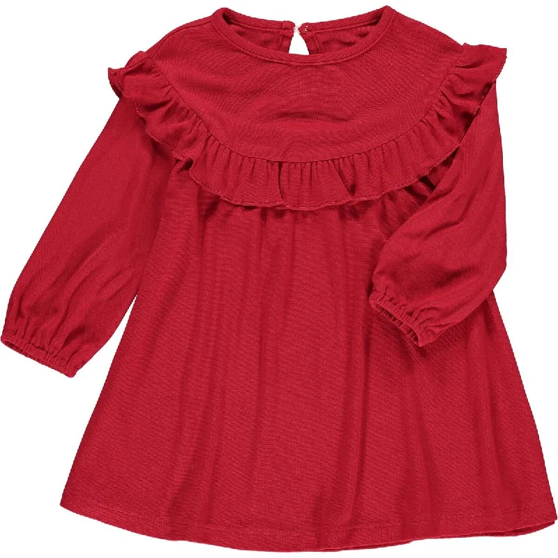 Ruffle Top Dress - Red Elegant evening unclassified dresses