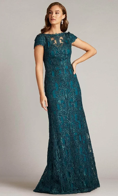 Tadashi Shoji CGX16575L - Embroidered Mermaid Evening Gown Short unclassified dresses