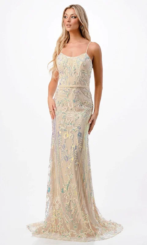 Trevi Collection P2116 - Sleeveless Fitted Mermaid Prom Gown Date night unclassified dresses