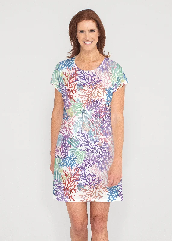 Tropic Coral (8112) ~ Lucy Tee Dress Breathable unclassified dresses