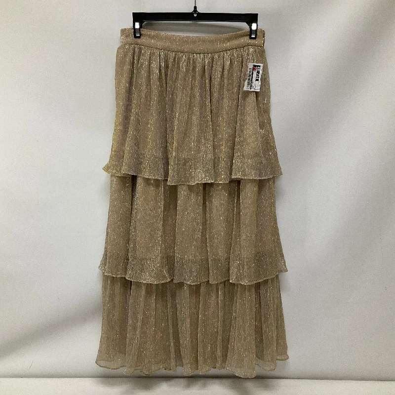 Skirt Maxi By A Loves A In Gold, Size: S Embellished Maxi Skirt