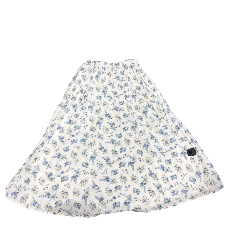 Skirt Maxi By Cmc In White, Size: M Floral Maxi Skirt