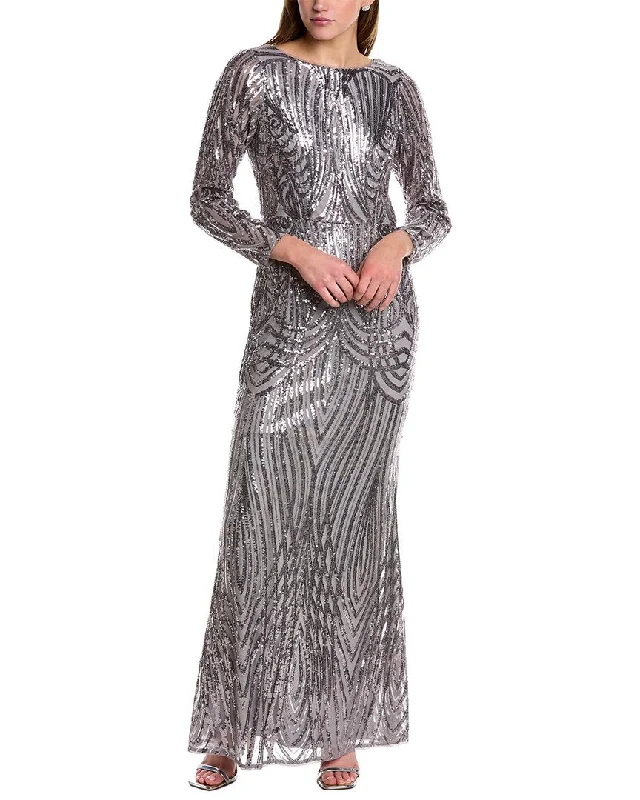 Adrianna Papell Sequin Gown Party Sequin Dress